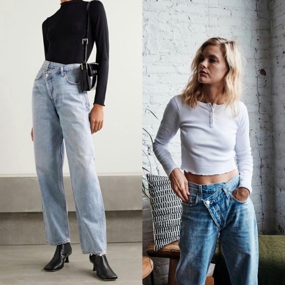 Agolde Upsized Criss Cross Suburbia Jeans